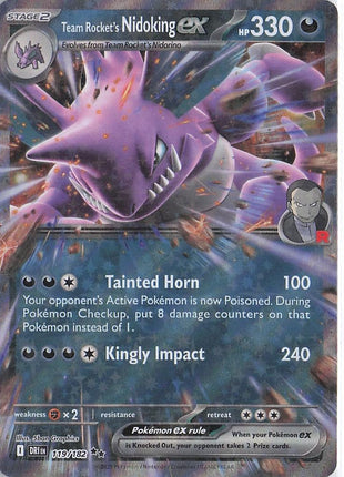 Team Rocket’s Nidoking ex 119/182