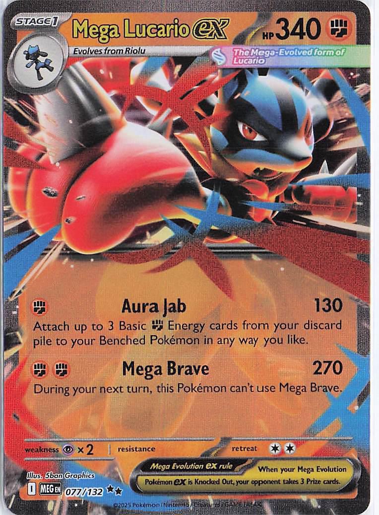 Mega Lucario ex 077/132