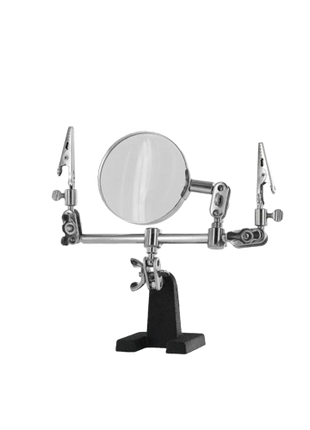 Modelcraft - Helping Hands & Glass Magnifier