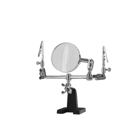 Modelcraft - Helping Hands & Glass Magnifier