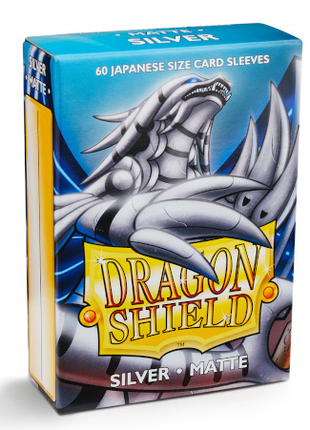 Dragon Shield - Matte Silver Japanese Sleeves (60)