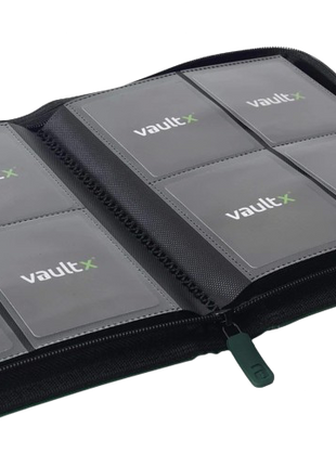 Vault X - Forest Green 4 Pocket Zip Binder