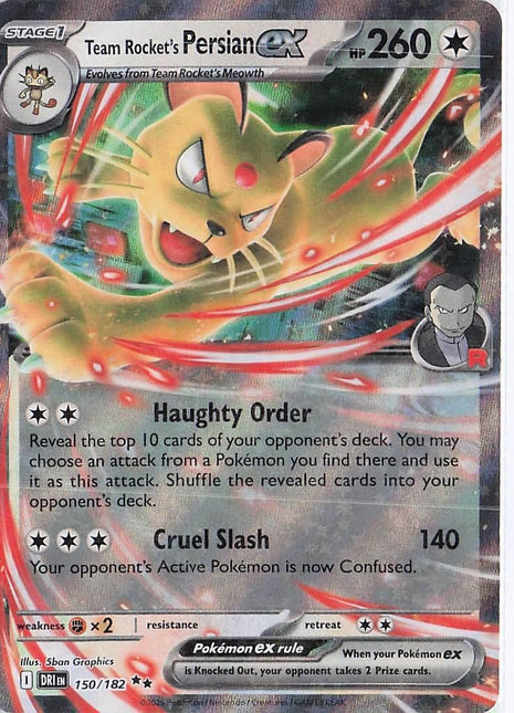 Team Rocket's Persian ex 150/182