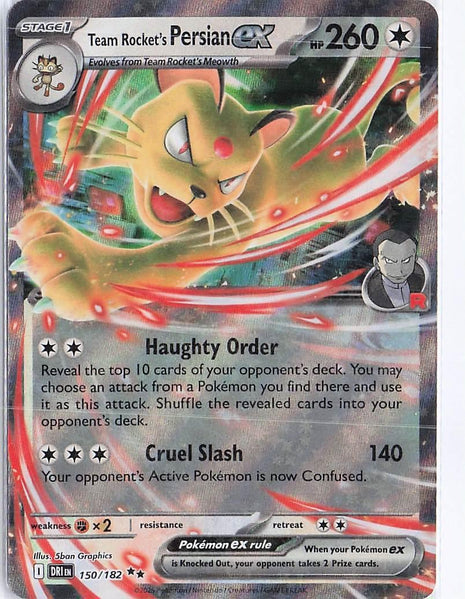 Team Rocket's Persian ex 150/182