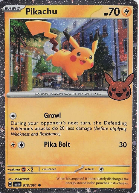 Pikachu 018/091 (H)(S)