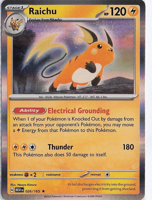 Raichu 026/165 (H)