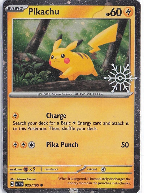 Pikachu 025/165 (Snowflake)