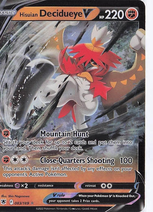 Hisuian Decidueye V 083/189