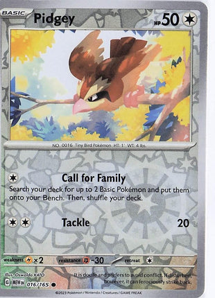 Pidgey 016/165 (RH)