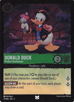 Donald Duck Perfect Gentleman 77/204 EN 2 (Foil)