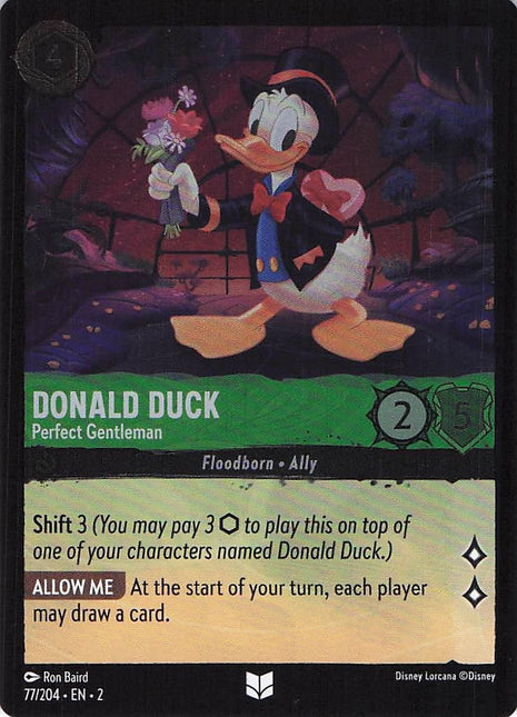 Donald Duck Perfect Gentleman 77/204 EN 2 (Foil)