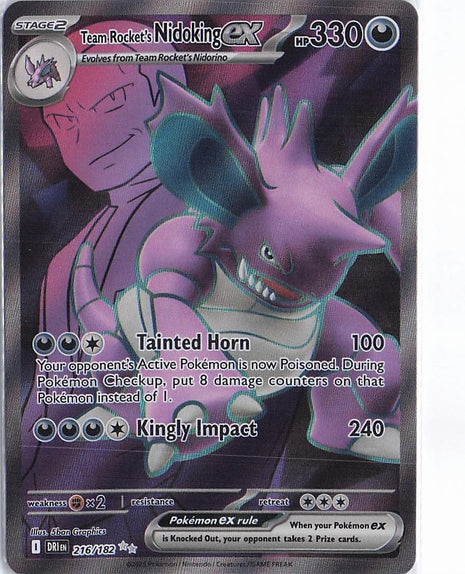 Team Rocket’s Nidoking ex 216/182