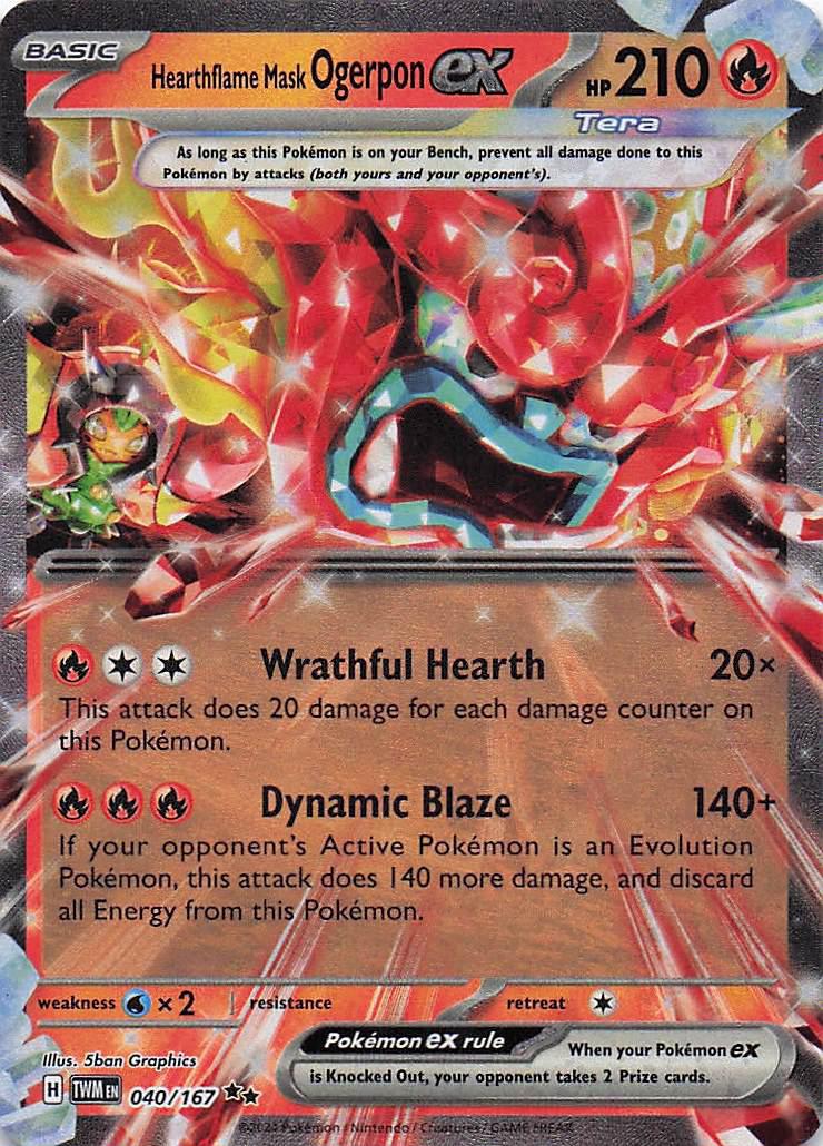 Hearthflame Mask Ogerpon ex 040/167