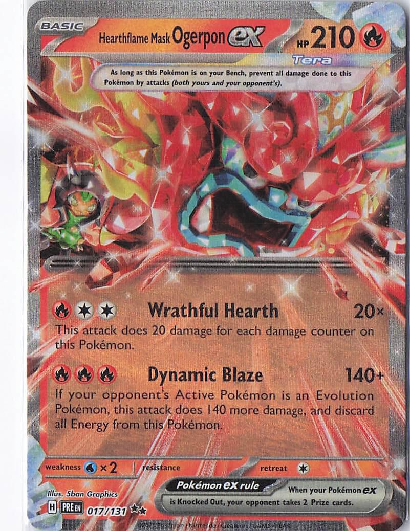 Hearthflame Mask Ogerpon ex 017/131