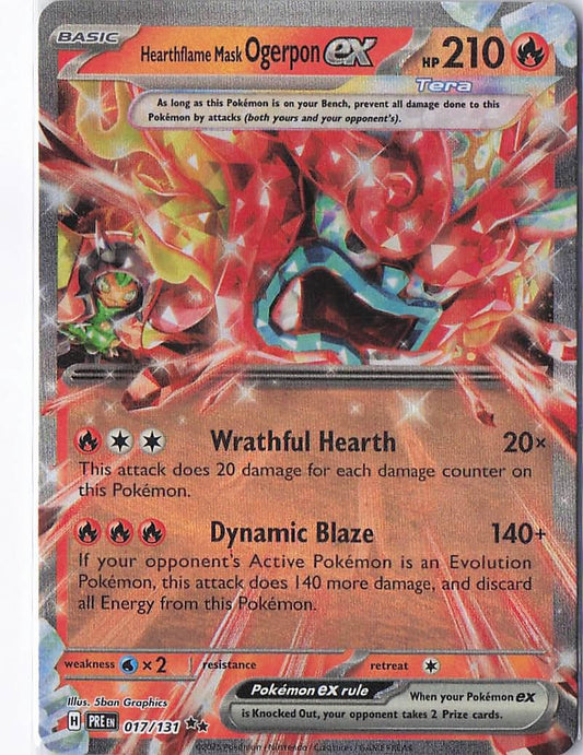 Hearthflame Mask Ogerpon ex 017/131