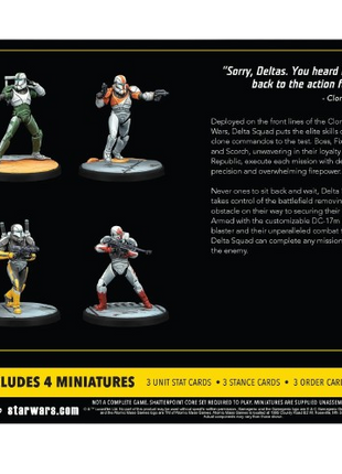 Star Wars: Shatterpoint - Delta Squad, Form Up Squad Pack