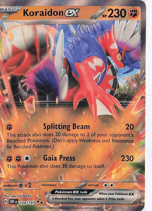 Koraidon ex 124/197