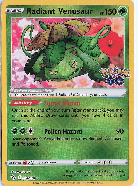Radiant Venusaur 004/078