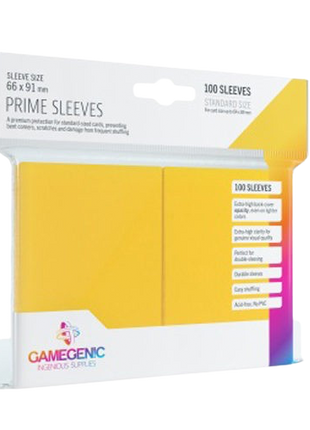 Gamegenic - Yellow Prime Sleeves (100)