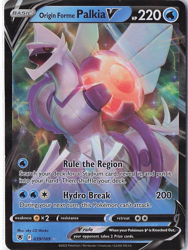 Origin Forme Palkia V 039/189