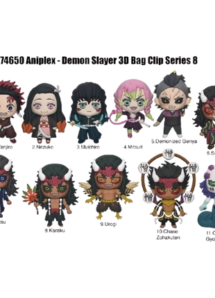 Demon Slayer - Series 8: 3D Character Bag Clip Blind Bag