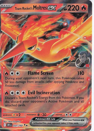 Team Rocket's Moltres ex 031/182