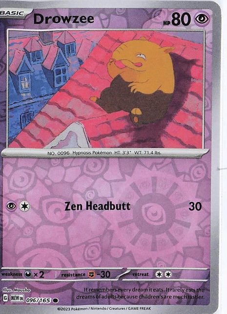 Drowzee 096/165 (RH)