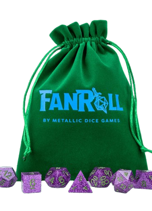 FanRoll - Large Velvet Dice Bag (Assorted)