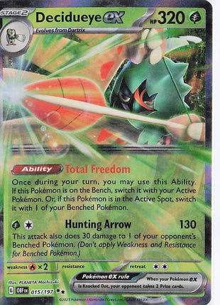 Decidueye ex 015/197