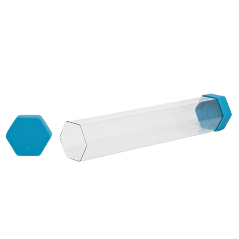 Card Concept - Blue Hex Playmat Tube