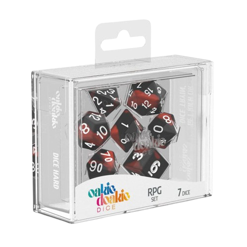 Oakie Doakie Dice - Glow in the Dark Lava RPG Dice Set