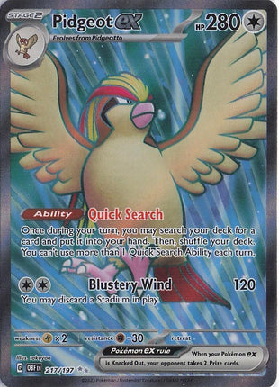 Pidgeot ex 217/197