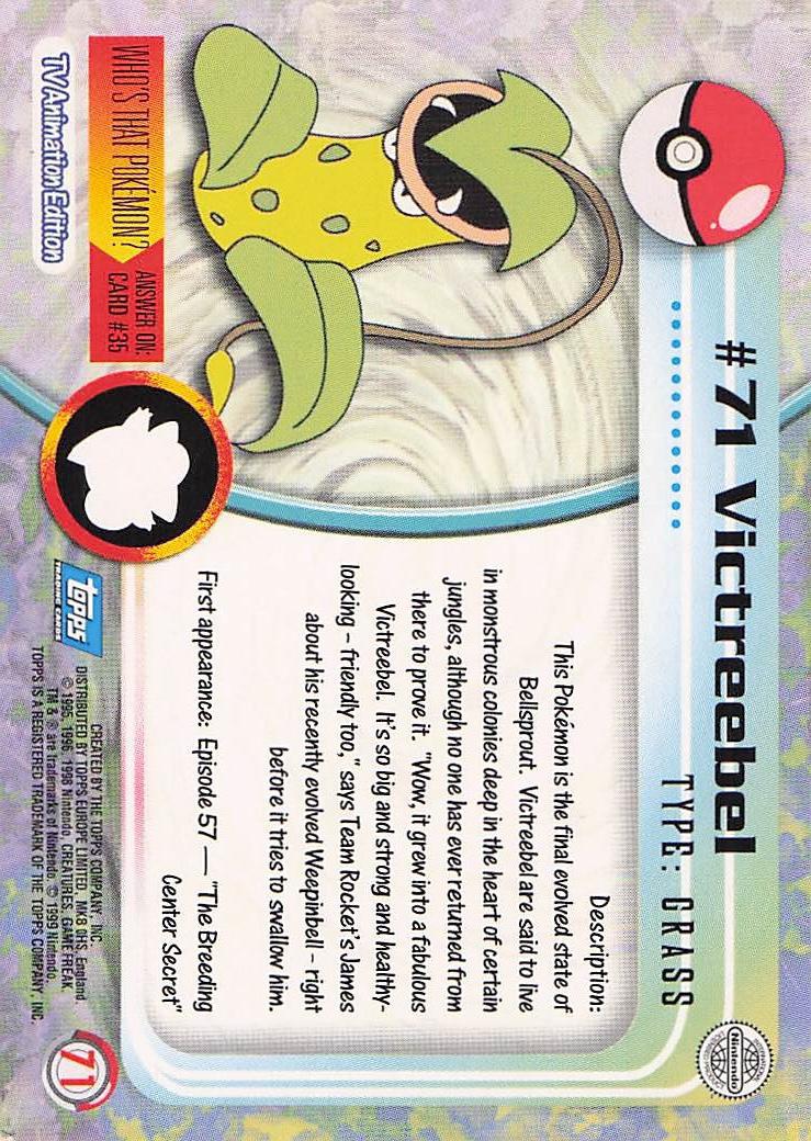 Topps - #71 Victreebel