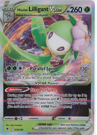 Hisuian Lilligant VSTAR 018/189