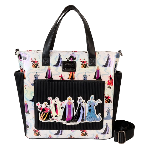 Loungefly - Disney Villains AOP Convertible Backpack And Tote Bag