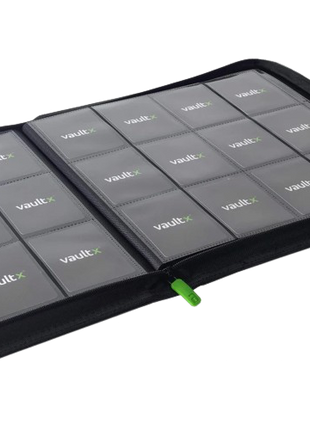 Vault X - Black 12 Pocket Zip Binder