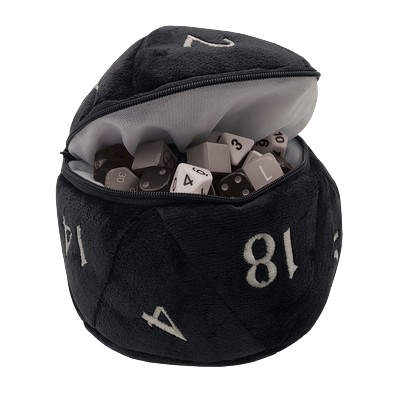 Ultra Pro - Black D20 Plush Dice Bag