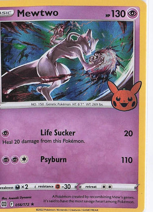 Mewtwo 056/172 (Halloween Stamp) (H)