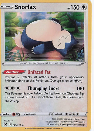 Snorlax 143/196 (H)