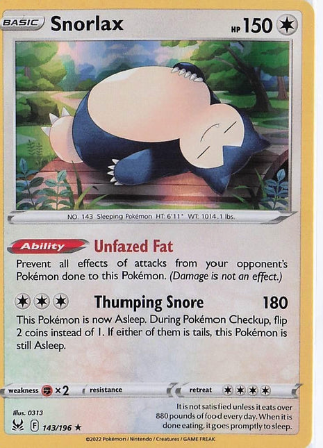 Snorlax 143/196 (H)