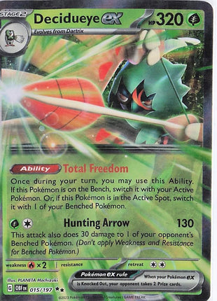 Decidueye ex 015/197