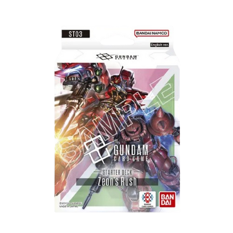 Gundam Card Game: Zeon's Rush Starter Deck (ST03)