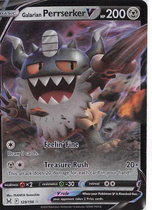 Galarian Perrserker V 129/196