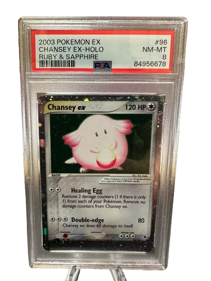 Chansey ex 96/109 PSA 8