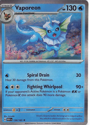 Vaporeon 134/165