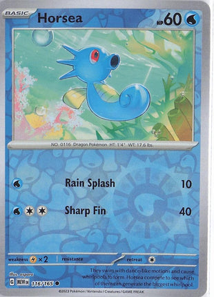Horsea 116/165 (RH)