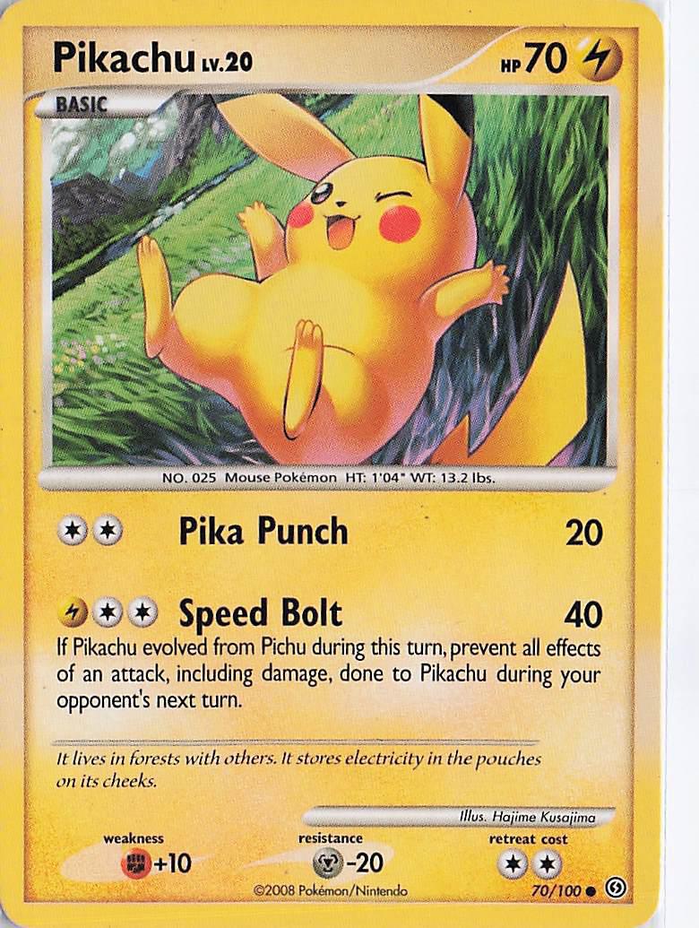 Pikachu LV.20 70/100