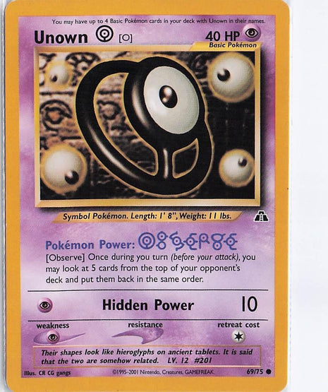 Unown O 69/75
