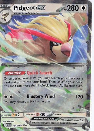 Pidgeot ex 164/197