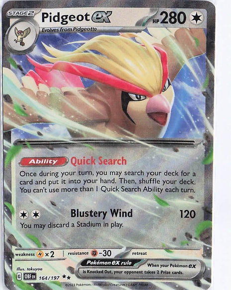 Pidgeot ex 164/197